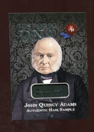 2020 Historic Autographs First 36 Potus John Quincy Adams Dna Hair Relic 51/98