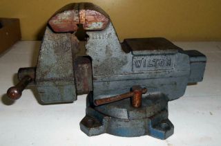 Vintage Wilton 4 Inch Swivel Bench Vice With Pipe Clamp