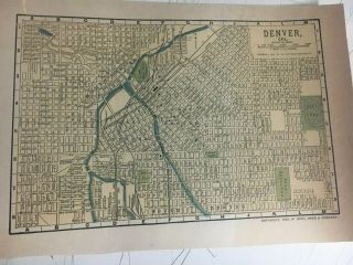 Dodd Mead Co.  1903 Denver Colorado Block Street Map