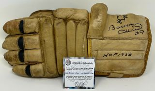 Vintage Bobby Hull Signed Hockey Glove Chicago Blackhawks Nhl Schwartz