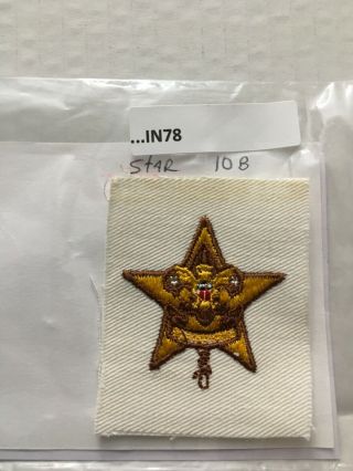 Sea Scout Star Rank Patch On White In78