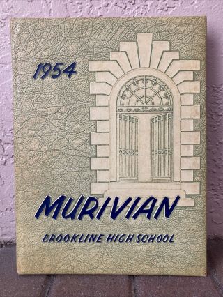 1954 Brookline High School Yearbook - The Murivian - Mass Rare