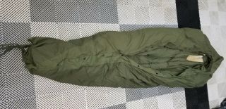 Vintage Us Army Issue Mountain M - 1949 Sleeping Bag With Case,  Good Cond,  Large