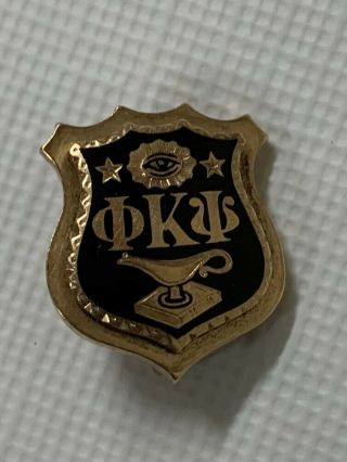 Antique 1923 10kt Gold Phi Kappa Psi Fraternity Pin Badge - Wisconsin Badgers