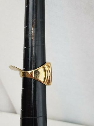 Masonic Ring Salesman Sample 14k Gold electroplate Men ' s Size 9.  5 - 10 vintage 2
