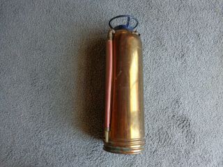 Vintage General Quick Aid Copper Fire Extinguisher From Detroit MI (empty) 2