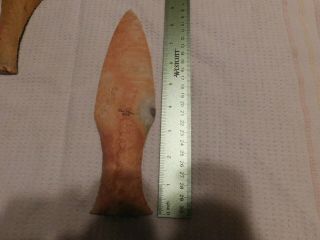 Danish Dagger,  9 Inches,  Stitched On 1 Side,  Beautifully Made From Novaculite