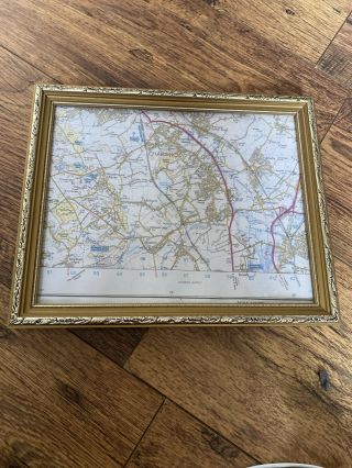 Charnwood District Map In Frame