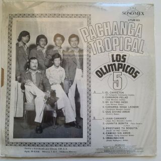 Pachanga Tropical Los Olimpicos 5 / Latin Funk & Cumbia / LP1978 3