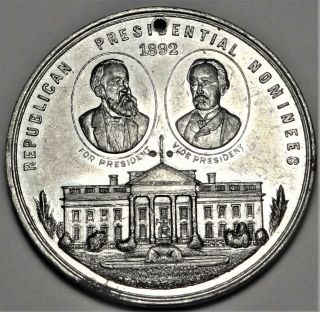 1892 Benjamin Harrison Political Campaign Medal Token Dewitt - Bh 1892 - 1 45mm Alum