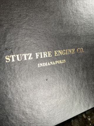 Stutz Fire Engine Co Indianapolis Book