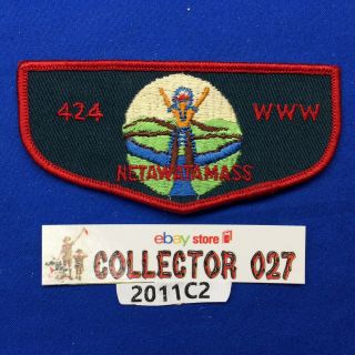 Boy Scout Oa Netawatamass Lodge 424 F1 Ff Order Of The Arrow Pocket Flap Patch