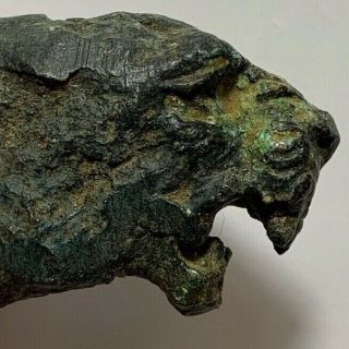 Ancient Roman Bronze Military Lion Ornament Ca 300 - 400 Ad 43.  3mm