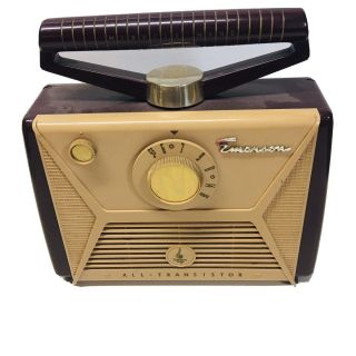 Vintage Emerson Battery Transistor Radio Model 868 (miracle Wand) 1957