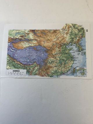 1994: Maps Of China & India Pakistan Sri Lanka & Burma Print