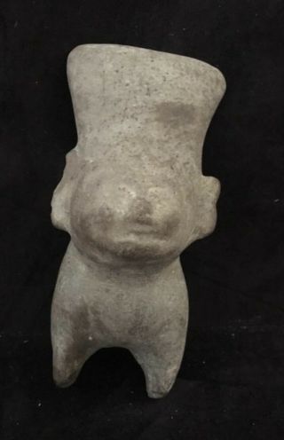 Antique Authentic Pre - Columbian Huastec Human Clay Figurine/figure