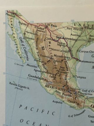 1994: Map Of Mexico And The Caribbean Print 3