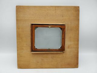 Vintage 8x10 To 4x5 Large Format Camera Reducing Back W/ Glass For Kodak Century