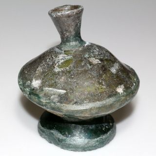 Museum Quality Roman Glass Bottle 1st - 3rd Century Ad - 369 Grams