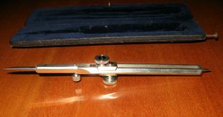 Vintage Dietzgen Co.  Chicago NY N.  O.  SF Plane Solid Circle Drafting Tool w Case 3