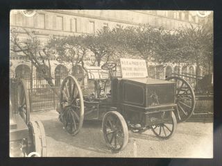 Vintage Photograph Paris France Antique Old Street Sweeper French Truck