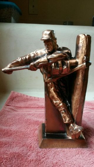 At&t Bronze Statue Of Norman Rockwell 