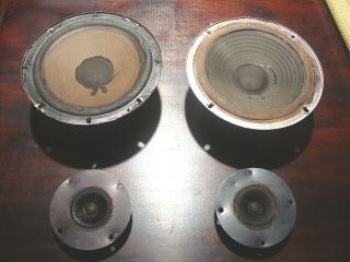 Vintage Acoustic Research Ar - 4x Tweeter 8 " Woofer Drivers Set Only No Cabinets