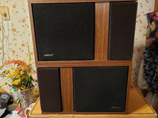 Vintage 1977 Bose 301 Series I Direct Reflecting Speakers Left & Right Pair
