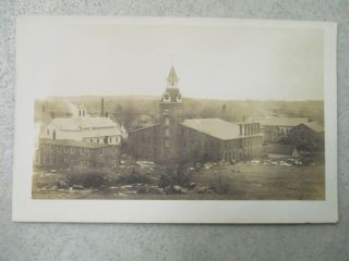Vintage Rppc Machine Shop And Mill Hope Valley Ri Real Photo Post Card