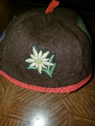 Vintage Boy Scout Hat world Jamboree 1937 with 4 period patches 2