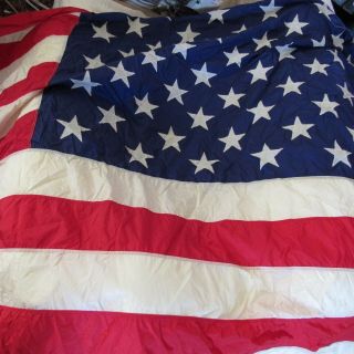 Vintage Vally Forge Flag Co 50 Star American Flag 100 Nylon Perma - Nyl 113 X 59