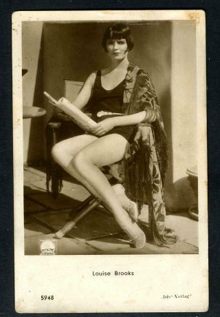 Vintage Louise Brooks Austrian Iris Postcard 1920 
