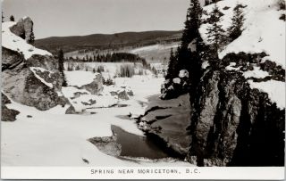 Spring Near Moricetown Bc British Columbia Vintage Real Photo Postcard F80