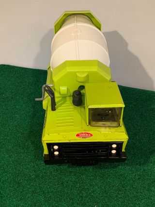 VINTAGE 1970 ' s Tonka Euclid Green Ready Mixer Cement Truck Tandem Axle XMB 975 3
