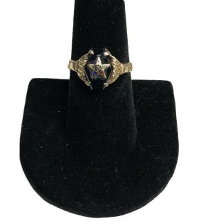 Vintage Masonic Ring - Eastern Star - 10k