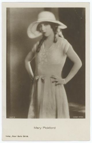 Movie Actress Mary Pickford Vintage Photo Postcard