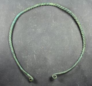 Neck Torque,  Torc,  Twisted,  Late Bronze Age,  Urnfield Culture,  Ca.  1200 - 1000 Bc