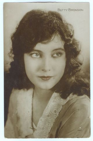 Silent Movie Actress Betty Bronson Vintage Tinted Photo Postcard