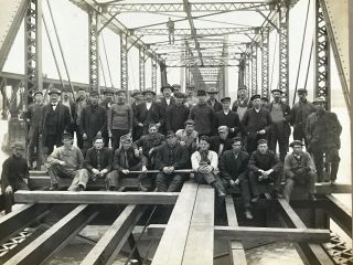 C.  1909 Gold Mine Bridge Construction Havre De Grace Susquehanna River 8x10 Photo