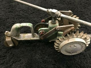 Vintage National A5 - 2 Walking Lawn Sprinkler Tractor Cast Iron (Complete) 2