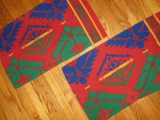Ralph Lauren Vintage Copper Mountain Southwestern Aztec Set Of 2 Pillowcases