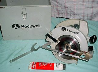 Rockwell Porter Cable 315 Circular Saw 7 - 1/4 " Case Vintage Heavy Duty