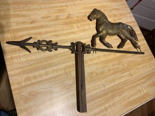 Vintage Antique Hollow Bodied Circus Horse Vane For Lightning Rod