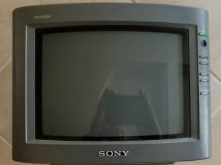 Sony Trinitron Vintage Color Tv 8 " Model Kv - 8ad11 Great For Retro Gaming