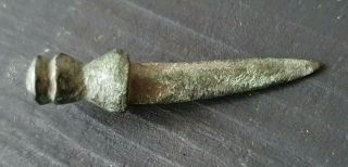 Ancient Roman Bronze Gladius Sword Pendant - Military Amulet.  3 2