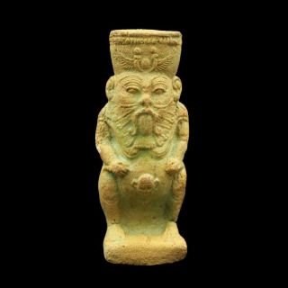 Rare Antique Amulet Of Ancient Egyptian God Bes.  Very Unique