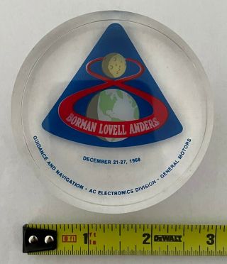 Vintage Apollo 8 Paperweight AC Electronics GM Guidance & Navigation 2