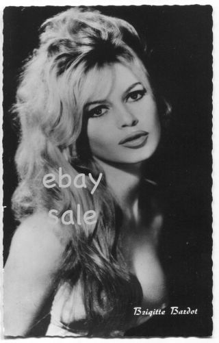 Sexy Brigitte Bardot Vintage Postcard Busty Hot Rare Photo Bridget