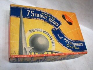 Set Vintage NY 1939 World ' s Fair Pathegrams Cine View Souvenir IOB Movie Views 2