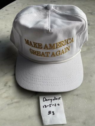 Official Maga Hat 2016 Cali Fame With Tags Rare White Gold